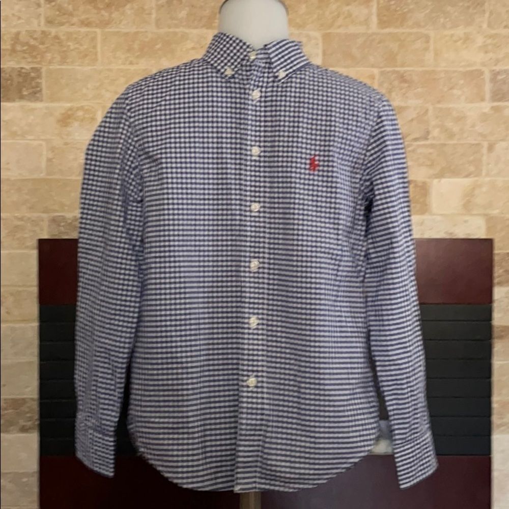 Ralph Lauren Boys Button Up Plaid Shirt